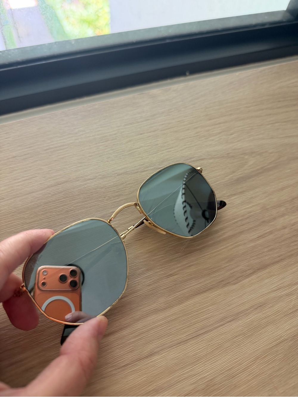 Ray-Ban RB5421 Mirrored Sunglasses – Gold Frame